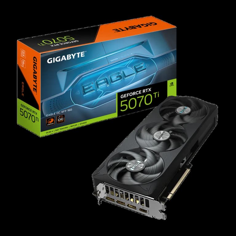 Видеокарта Gigabyte RTX5070Ti EAGLE OC SFF 16GB GDDR7 256bit 3xDP HDMI 3FAN RTL