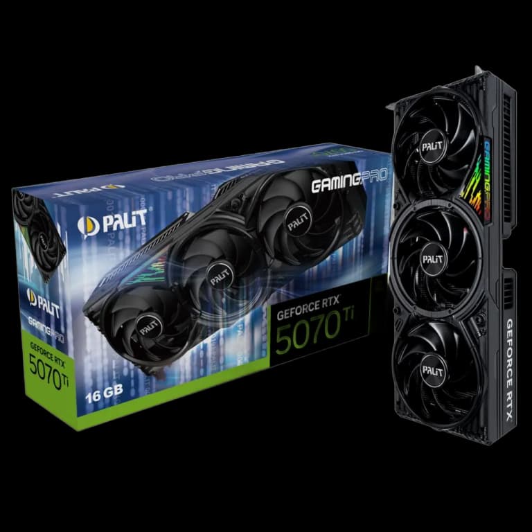 Palit GeForce RTX 5070 Ti GAMINGPRO - 16GB, черный цвет