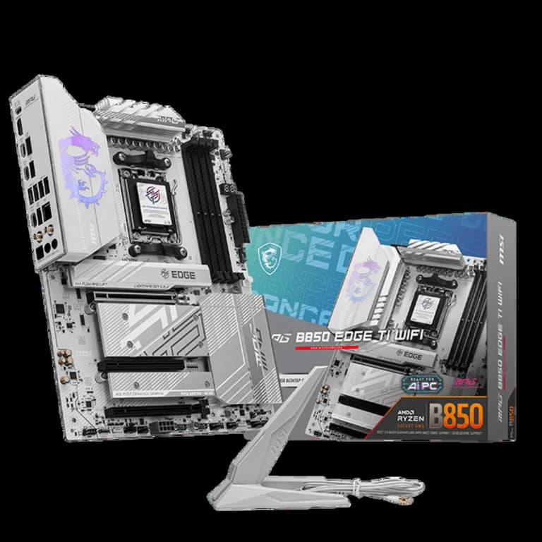 MSI MPG B850 EDGE TI - DDR5, WIFI, белый цвет