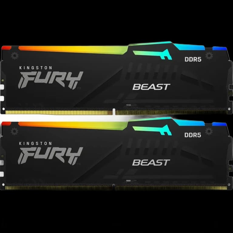 Kingston 32GB DDR5 5600 DIMM FURY Beast Black RGB EXPO Non-ECC Unbuffered DIMM (Kit 2*16gb) 1RX8 36-38-38