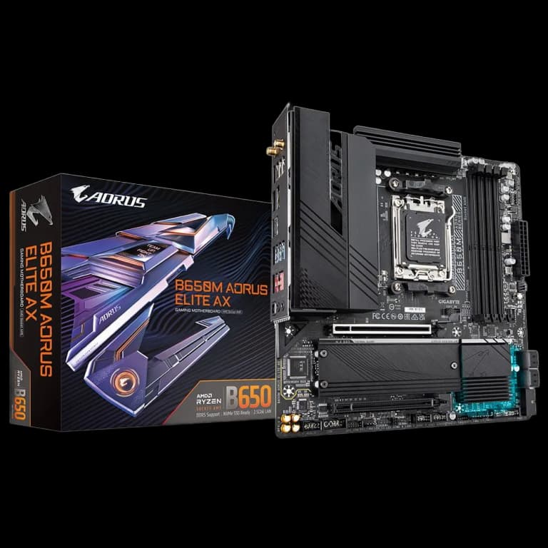 Gigabyte B650M AORUS ELITE AX - DDR5, черный цвет