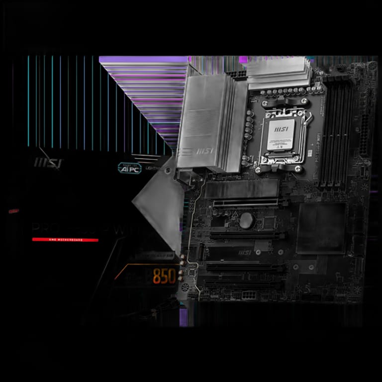 MSI PRO B850-P - DDR5, WIFI, черный цвет