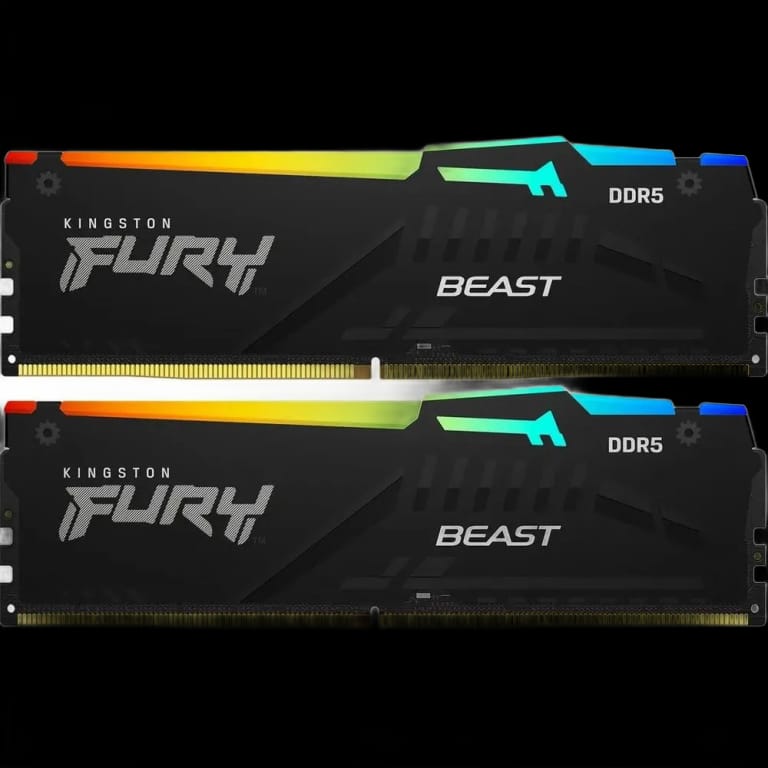 Kingston 32GB DDR5 5600 DIMM FURY Beast Black RGB EXPO Non-ECC Unbuffered DIMM (Kit 2*16gb) 1RX8 36-38-38